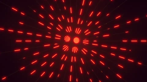 Circular red line pattern for website design Stock Footage 317332468