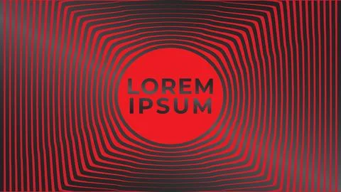 Circular Red Stripe Line. Abstract background Design Template Ilustración de archivo