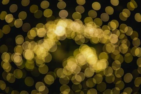 Circular reflections of Christmas lights Stock-Fotos
