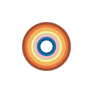 Circular retro circle vector Stock Illustration