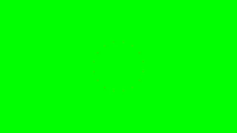 A circular ring of golden diamond shapes centered on a vibrant green screen Stock Footage 341824133
