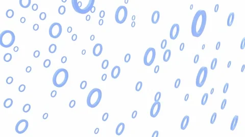 Circular rings animated background, blue colored 3d render template Video stock 165850181