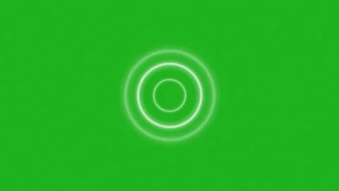 Circular Rings Flashing On Green Screen Stock Footage 237803744