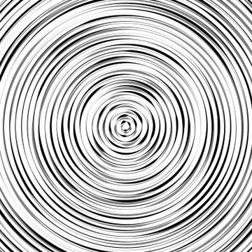 Circular ripple pattern, concentric circles, rings abstract geometric illustr イラスト素材