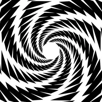 Circular, rotating spiral, vortex element, motif. Abstract geometric shape. N Stockillustratie