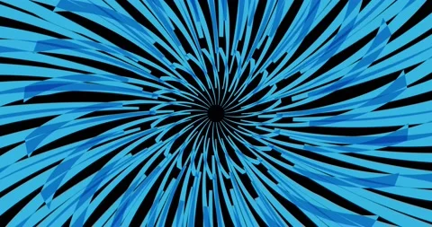Circular rotation of abstract shapes with an empty space in the center Stock Footage 142464316