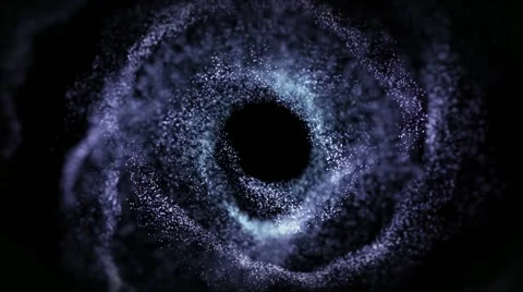 Circular Rotation Of Blue Particles Modèle After Effects