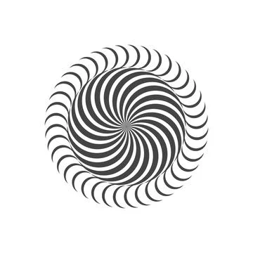 Circular rotation motion illusion in circle Stock-Illustration