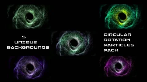Circular Rotation Particles Pack Stock After Effects