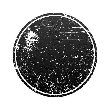 Circular rubber stamp template with copy space Stock-Illustration