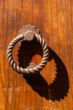 Circular Rusty Doorknob Stock Photos