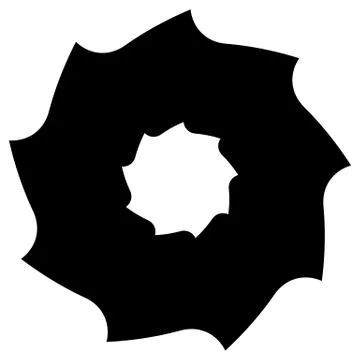 Circular saw blade. Abstract shape / symbol / icon イラスト素材