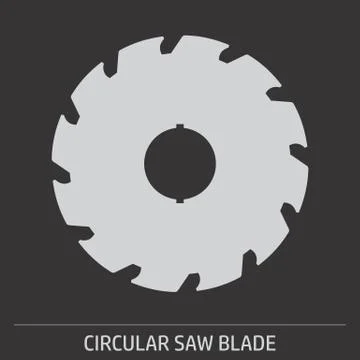 Circular saw blade icon Stock Illustration