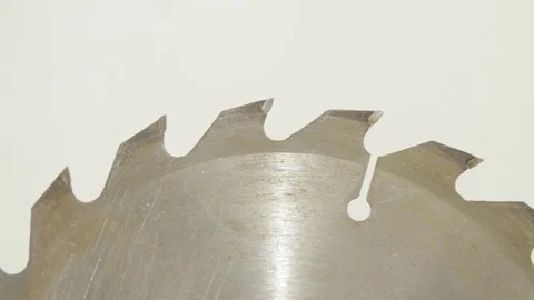Circular saw blade for wood work Stock Footage 72407416