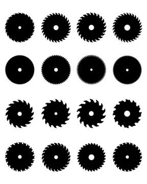 Circular saw blades Stock Illustration