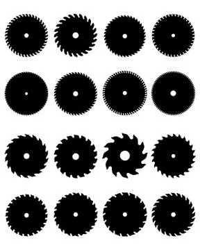 Circular saw blades Stock Illustration