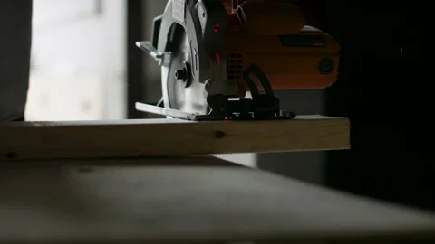 Circular saw for construction and or home improvements Video stock 130414168