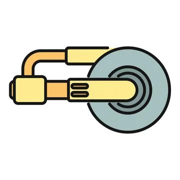 Circular saw cutting tool for construction and industrial work Stock Illustration