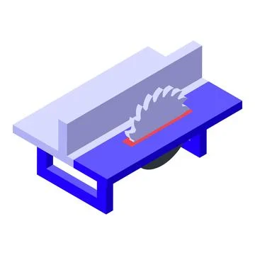 Circular saw cutting wood processing machine for carpenter 스톡 일러스트