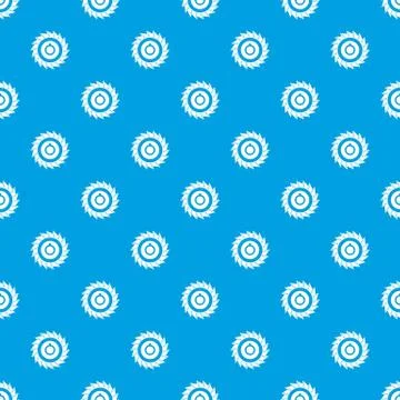 Circular saw disk pattern seamless blue 스톡 일러스트