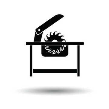 Circular saw icon Stock Illustration