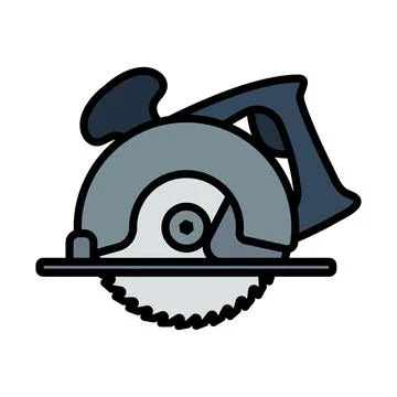 Circular Saw Icon Illustration