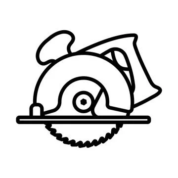 Circular Saw Icon Illustration