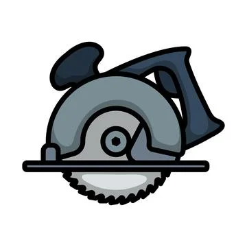 Circular Saw Icon Illustration