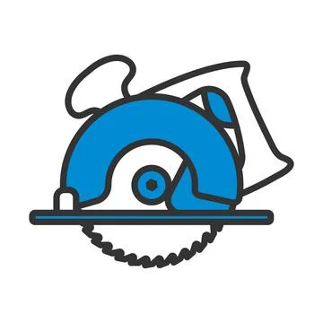 Circular Saw Icon Illustration