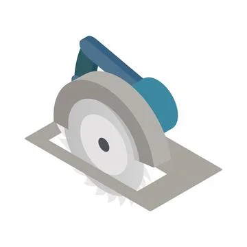Circular saw icon, isometric 3d style Stock Illustration