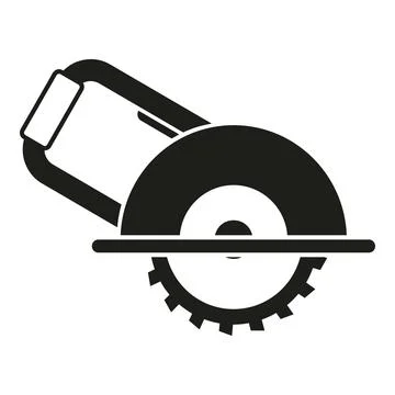 Circular saw icon representing carpentry and construction work Stock Illustration