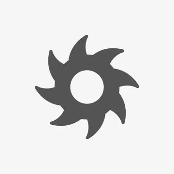 Circular saw icon stock vector illustration flat design Ilustração Stock