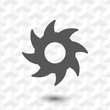 Circular saw icon stock vector illustration flat design Stockillustratie