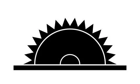 Circular saw icon. Vector illustration on a white background. Stock Illustration