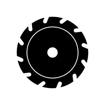 Circular saw icon. Vector illustration on a white background. Stock-Illustration