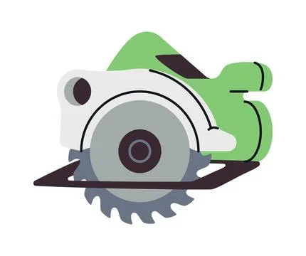 Circular saw illustration. Vector illustration Stock Illustration