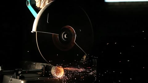 Circular saw for metal Stock Footage 45658362