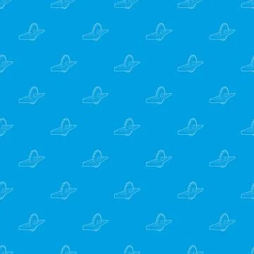 Circular saw pattern vector seamless blue 스톡 일러스트