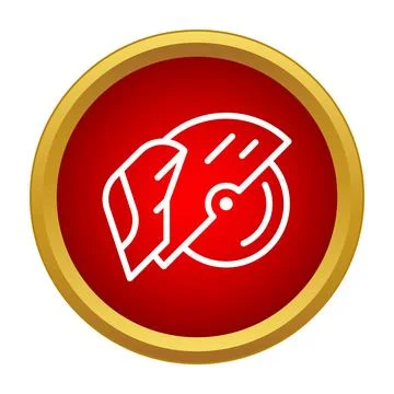 Circular saw power tool icon for construction concept Stock Illustration