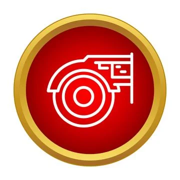 Circular saw power tool processing wood construction icon Stock Illustration