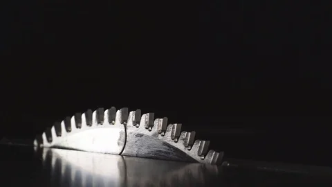 Circular saw starts Stock Footage 71618872