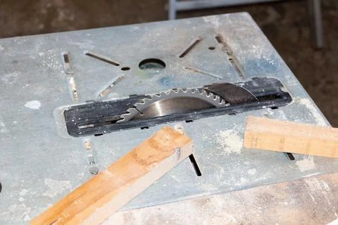 Circular saw table Stock Photos