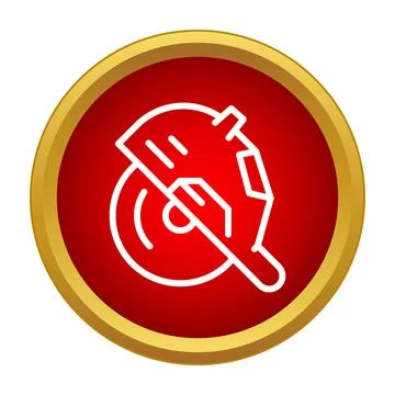 Circular saw tool cutting construction icon button Ilustración de archivo
