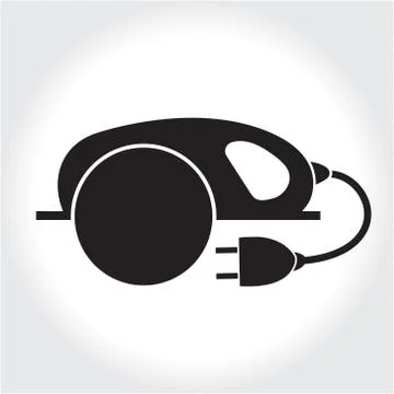 Circular Saw tool icon black silhouette. Element logo   , isolated on a whi.. Stock Illustration
