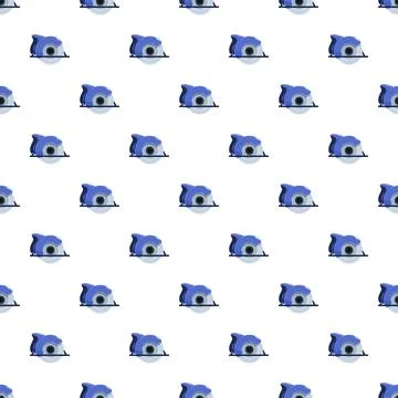 Circular saw tools repeating pattern for construction work Illustrazione stock