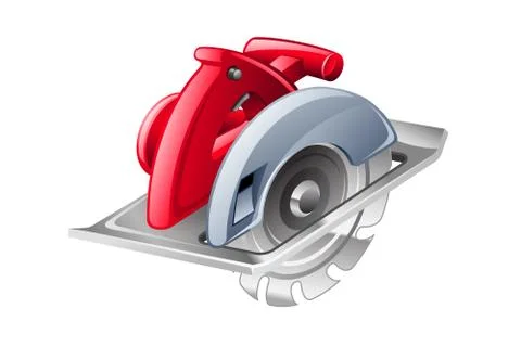 Circular saw vector illustration Stock Illustration