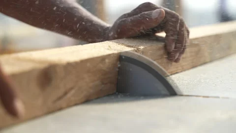 Circular saw wood Stock Footage 162167286