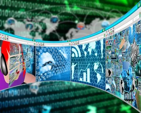Circular scanning Stock-Illustration