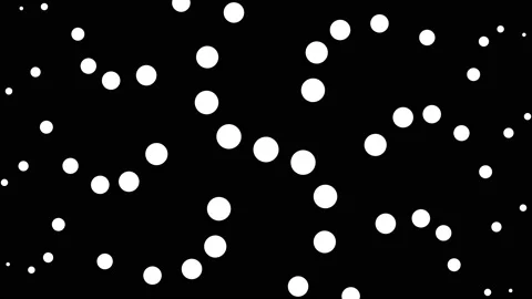 Circular seamless dot pattern 4K animation with two fold rotational symmetry Stock Footage 141437506