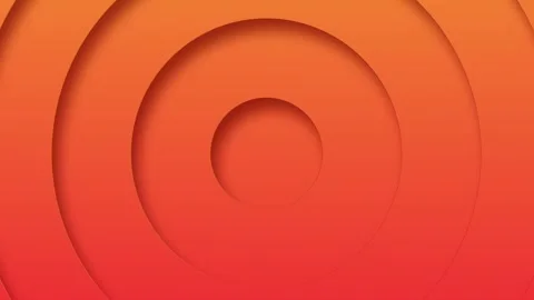 Circular seamless pattern abstract motion texture background with vibrant orange Stock Footage 293157450